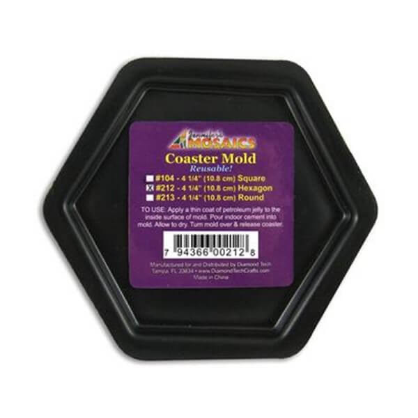 Molde Portavasos Hexagonal- 4-1/4"