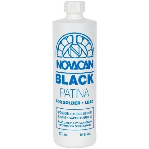 Patina Novacan color Negro para Soldadura / Plomo - 16 oz 