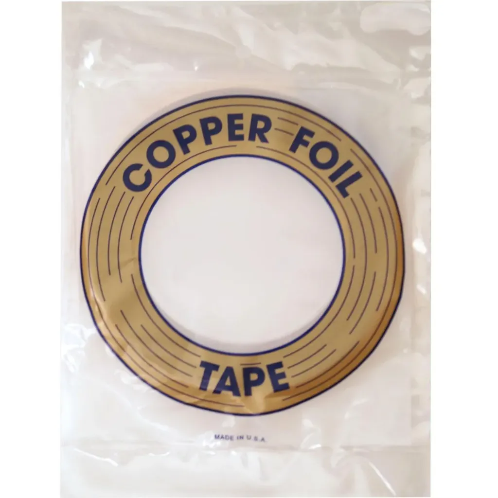 [210005] Cinta de Cobre Edco Reverso Negro 3/16" - 1.0mil