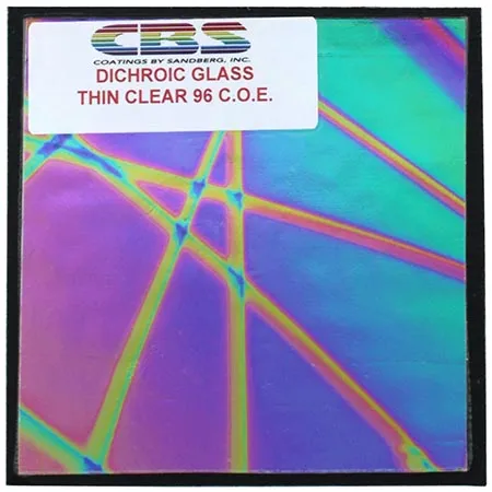 [126001] Vidrio Dicroico Surtido CBS Transparente - 4" x 4" (96 COE)